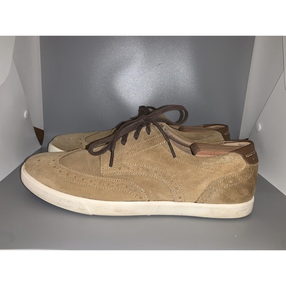 Cole Haan 4.Zerogrand Suede Tan Wingtip Oxford Casual Shoes Men 9.5 M C13804 main image 8